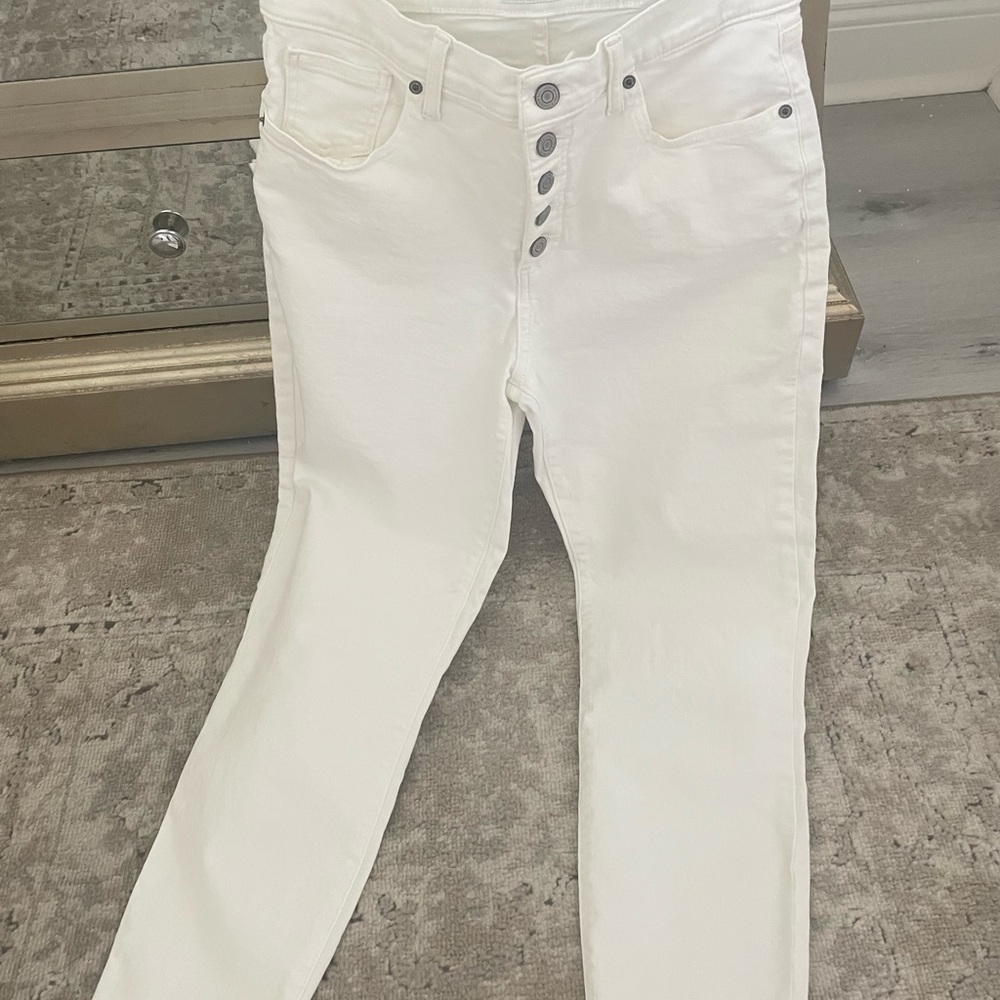 Lucky Brand High Rise White Jeans